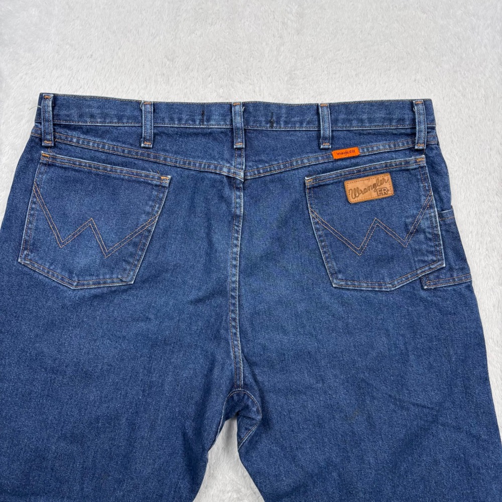 Wrangler FR Jeans Mens 40x32 Blue Relaxed Fit Flame Resistant NFPA 2112 Workwear - Picture 4 of 13